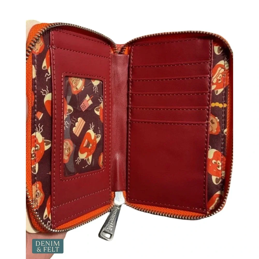 NEW Loungefly Disney Pixar Turning Red Mei Red‎ Panda Mini Backpack & Wallet Set